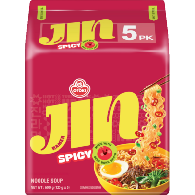 Otoki Spicy Multi Jin Ramen Noodles 5 x 120g
