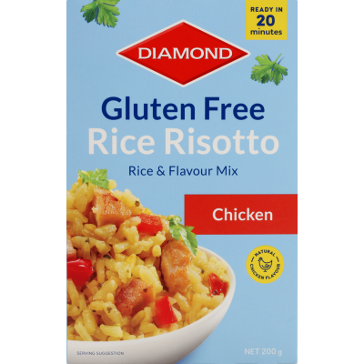 Diamond Gluten Free Chicken Rice Risotto Rice & Flavour Mix 200g