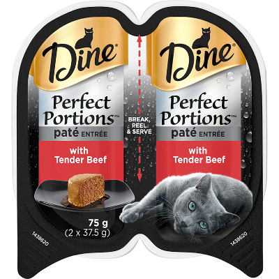 Dine Perfect Portions Pate Entree With Tender Beef Wet Cat Food 75g