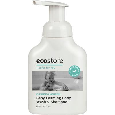 Ecostore Cleanse & Nourish Baby Foaming Body Wash & Shampoo 250ml