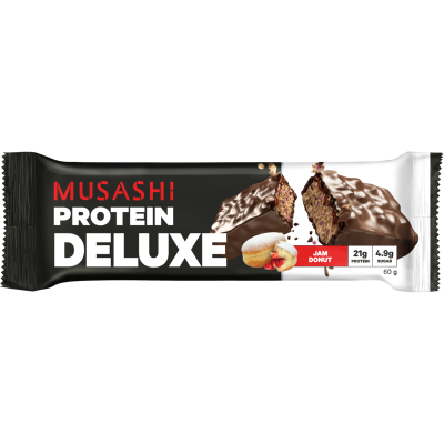 Musashi Jam Donut Flavour Deluxe Protein Bar 60g