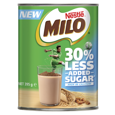 Nestle Milo 30% Less Added Sugar Energy Drink 395g