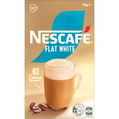 Nescafe Flat White Coffee Sachets 10 x 14.5g