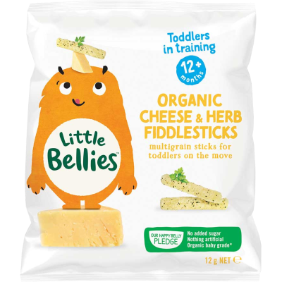 Little Bellies Organic Cheese & Herb Fiddlesticks 12+ Months 12g