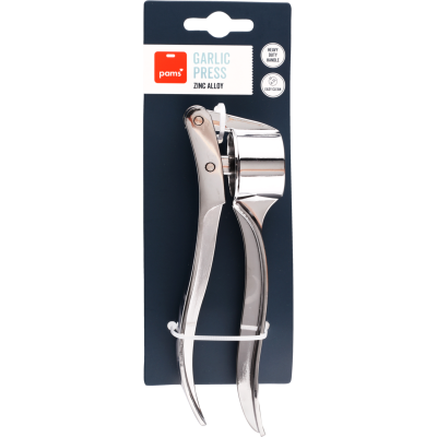 Pams Zinc Alloy Garlic Press 1pk