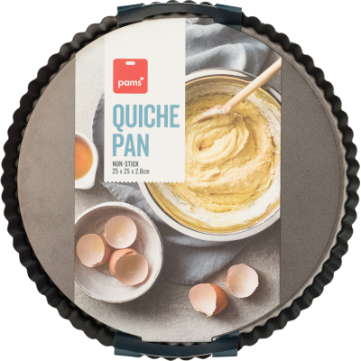 Pams Non Stick Quiche Pan 25x25x2.8cm 1pk