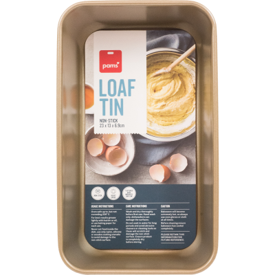Pams Non Stick Loaf Tin 23 x 13 x 6.9cm 1pk