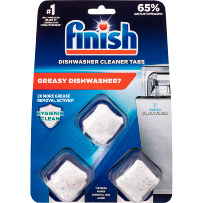 Finish Hygienic Clean Dishwasher Cleaner Tablets 3pk