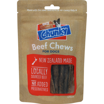 Superior Chunky Beef Chews For Dogs 5pk