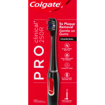 Colgate ProClinical 250R Charcoal Power Electric Toothbrush 1pk