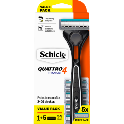 Schick Hydro 5 Razor +5 Cartridges 1pk