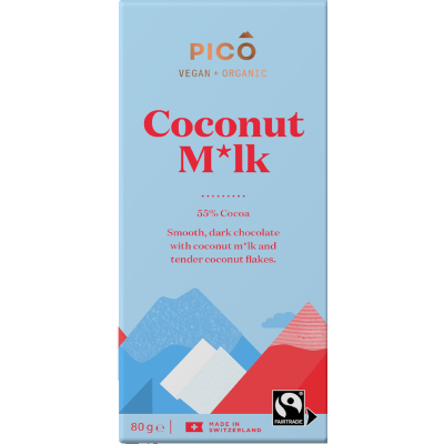 Pico Vegan Organic Coconut Milk Chocolate Block 80g