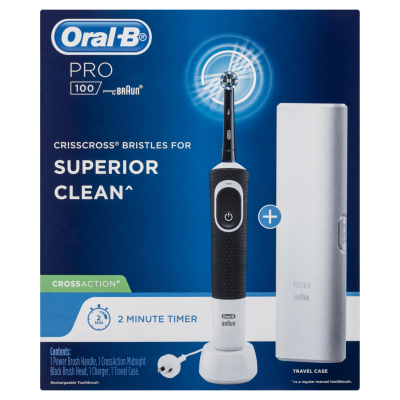 Oral-B Pro 100 Cross Action Electric Toothbrush 1pk