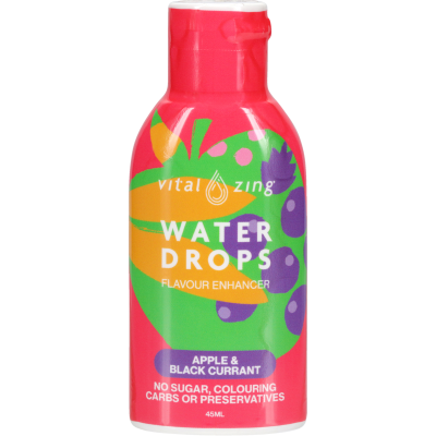 Vital Zing Water Drops Apple & Blackcurrant Flavour Enhancer 45ml