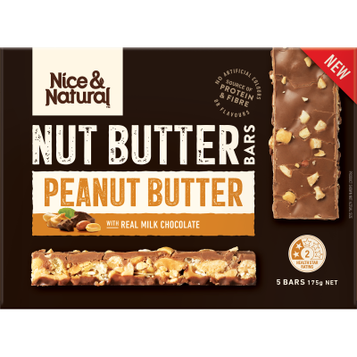 Nice & Natural Peanut Butter Nut Butter Bars 5 x 35g