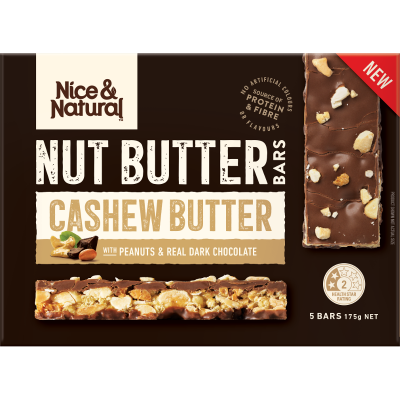 Nice & Natural Cashew Butter Bars 5 x 35g