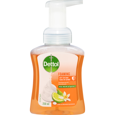Dettol Foaming Lime & Orange Hand Wash Pump 250ml