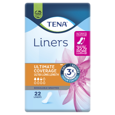 Tena Ultra Long Liners 22pk