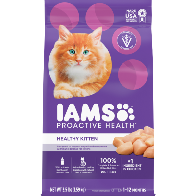 IAMS Proactive Health Kitten With Chicken Dry Cat Food 1.59kg