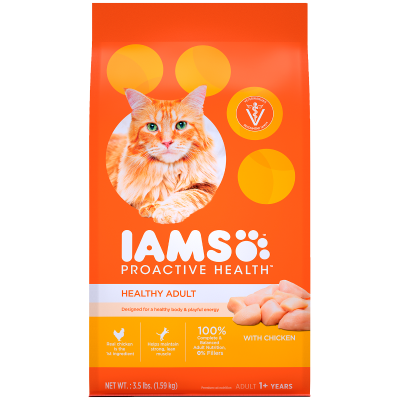 IAMS Proactive Health Healthy Adult Chicken Dry Cat Food 1.59kg