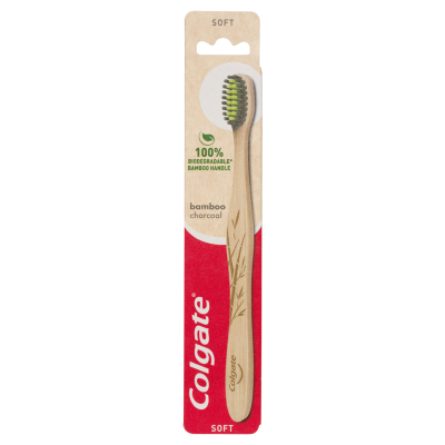 Colgate Bamboo Charcoal Soft Toothbrush 1pk