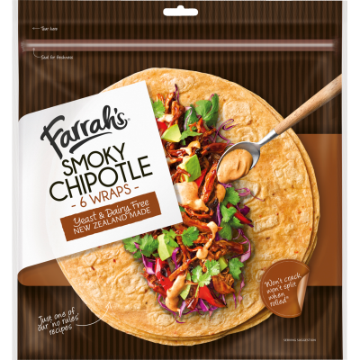 Farrah's Smoky Chipotle Wraps 6pk