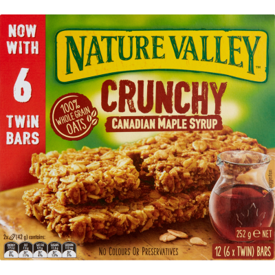 Nature Valley Crunchy Canadian Maple Syrup Bars 6 x 42g