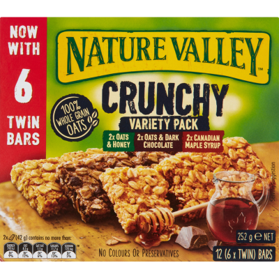 Nature Valley Crunchy Variety Pack Bars 12 x 21g