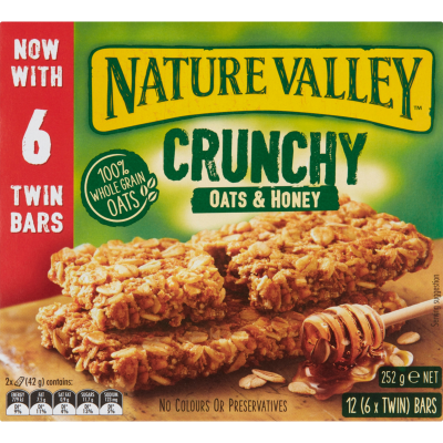 Nature Valley Crunchy Oats & Honey Bars 6 x 42g