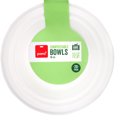 Pams Compostable Dessert Bowls 20pk
