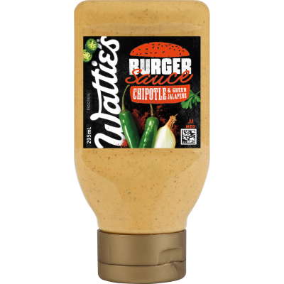 Wattie's Chipotle & Green Jalapeno Burger Sauce 295ml