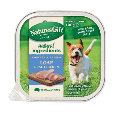 Nature's Gift Real Chicken Loaf Dog Food 100g