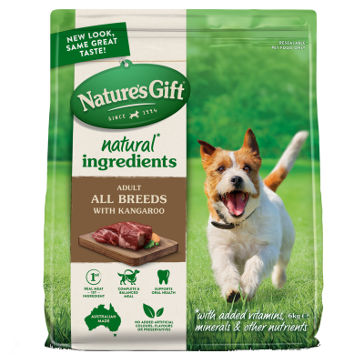 Nature's Gift Sustain Just Natural Kangaroo Dog Food 6kg