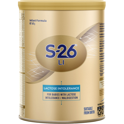 S-26 Gold LI Lactose Intolerance Specialty Premium Infant Formula Can 400g