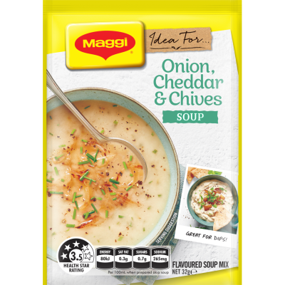 Maggi Onion Cheddar & Chives Soup Mix 32g