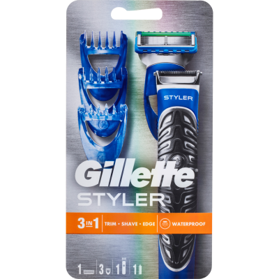 Gillette Styler Beard Trimmer Razor & Edger 1pk