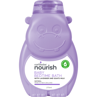 Earthwise Nourish Lavender And Goats Milk Baby Bedtime Bath 275ml