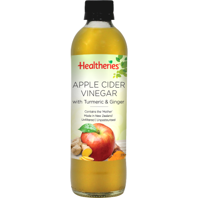 Healtheries Apple Cider Vinegar With Turmeric & Ginger 350ml