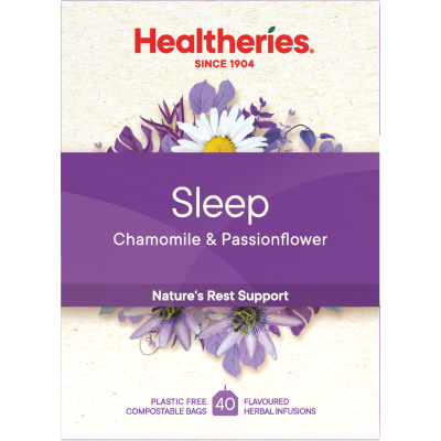 Healtheries Sleep Chamomile & Passionflower Tea Bags 40pk