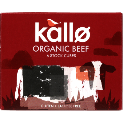 Kallo Organic Beef  Stock Cubes 66g