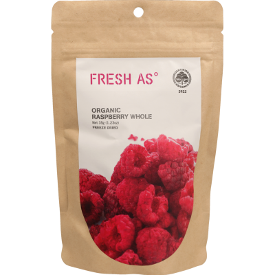 Fresh As Organic Freeze Dried Whole Raspberry 35g