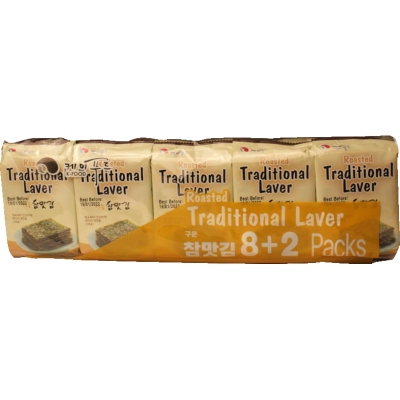 Ottogi Traditional Roasted Seaweed Snack 10 x 4g