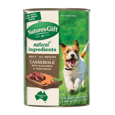 Nature's Gift Kangaroo & Vegetables Casserole Dog Food 1.2kg