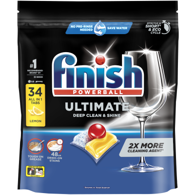 Finish Ultimate All-in-1 Lemon Dishwasher Tablets 34pk