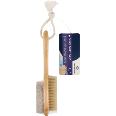 Homeliving Wooden Brush With Pumace Stone 1ea