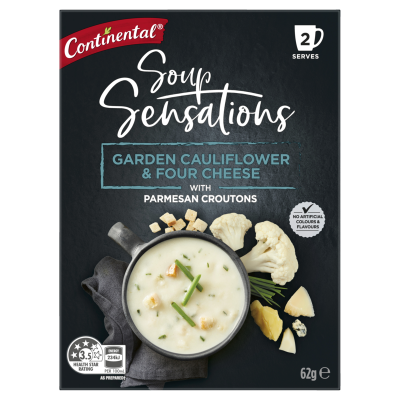 Continental Garden Cauliflower & Four Cheese With Parmesan Croutons Soup Sensations 62g