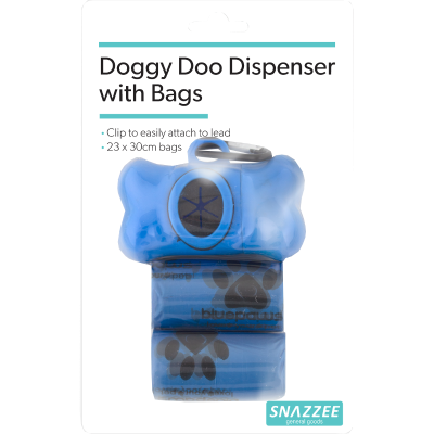 Snazzee Doggy Doo Dispenser With Bags 1pk