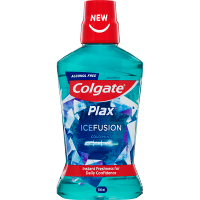 Colgate Plax Cold Mint Icefusion Mouthwash 500ml