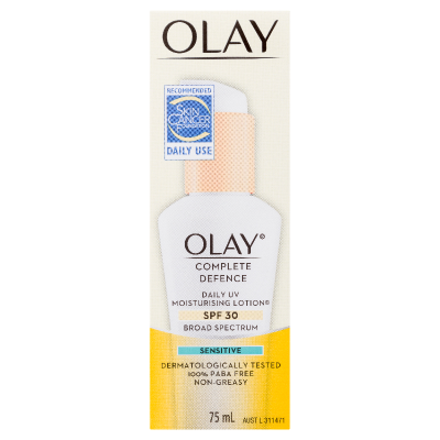 Olay Complete Defence SPF30 Sensitive Moisturising Lotion 75ml