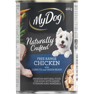 My Dog Natural Free Range Chicken With Carrots & Green Beans 400g